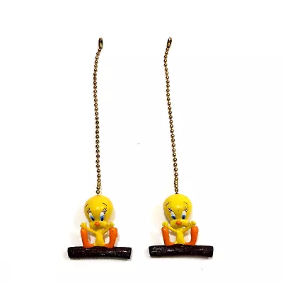 Vintage Looney Tunes Tweety Bird Ceiling Fan Light Pull Chain Decor - Lot Of 2 • $13.39