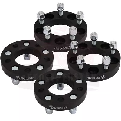 4 X 1  (25mm) Black Wheel Spacers 5x114.3 12x1.5 Studs For Honda Accord • $62.99