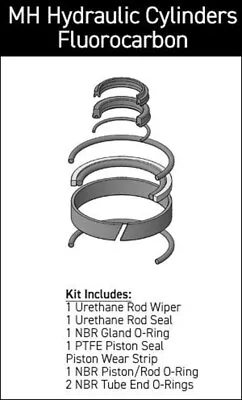 Sheffer Cylinder 757-01-0250-0137 1-3/8  X 2-1/2  MH Series Seal Kit (Standard) • $35.83