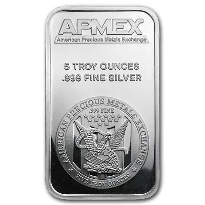 5 Oz Silver Bar - APMEX • $157.30