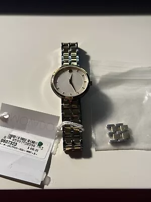 Movado Kora 28mm Silver & Gold Stainless Steel Women's Wristwatch • $45