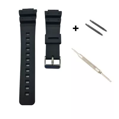 For G Shock G-Shock 9052 Series DW-9052 DW-9051 Black PU Watch Band Strap • $11.19