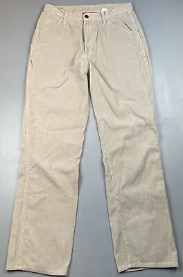 Vintage Old Navy Corduroy Pants Mens 30x31 Khaki Carpenter Painter Wide Leg Y2K • $21.75