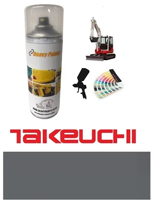 Takeuchi Dark Grey Digger Paint High Endurance Enamel Paint 400ml Aerosol • £22.99