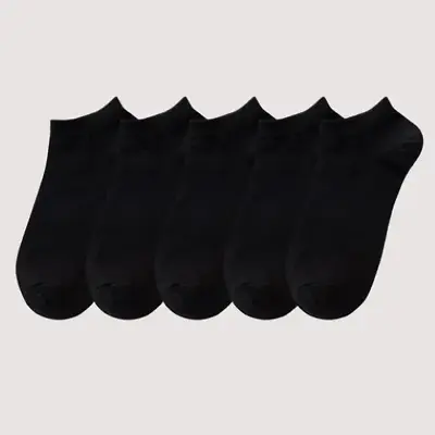 2024  Men's  & Women's Sports Ankle Socks Black-  Lot Of 100 Pairs  -FLASH SALE! • $24.99