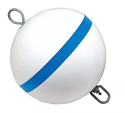 Taylor Made Sur-Moor Mooring Buoy - White 24  Ball Reflective Blue Stripe • $385.46