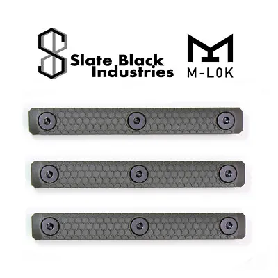 M-LOK Rail Cover Grip Panels - 3-pack (OD Green / 3-slot) For MLOK Rails • $19.99
