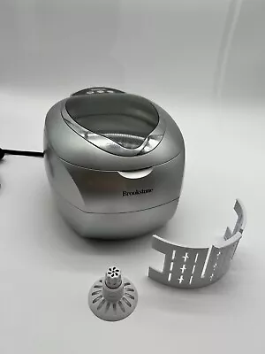 Brookstone Ultrasonic Cleaner Jewelry DVD Eyeglass Watches & More CD-7830A • $15