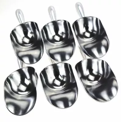 ALUMINIUM SCOOP 140ml Spoon Holder Candy Buffet Lolly Lollies Server PACK OF 6 • $29.95