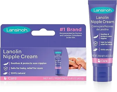 HPA Lanolin Nipple Cream For Sore Nipple & Cracked Skin 100% Natural Single Ing • £18.99