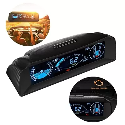 Car OBD2 Multi-function Gauge HUD Head-Up-Digital Speedometer Slope Display • $55.40