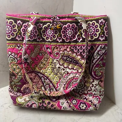 Vera Bradley Women's Multicolor Very Berry Paisley Quilted Tote Handbag Bag • $27.43