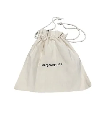 Morgan Stanley Small Drawstring Dust Bag • $15