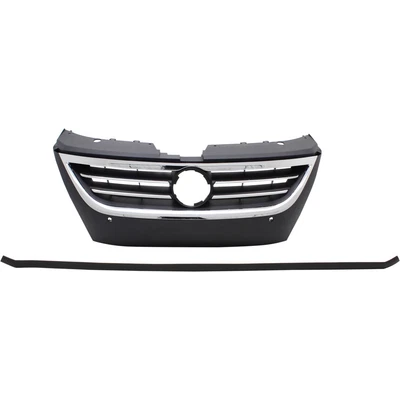$181.70 • Buy Grille For 2009-2012 Volkswagen CC 09-10 PassatCC Black Shell/Insert Sensor Hole