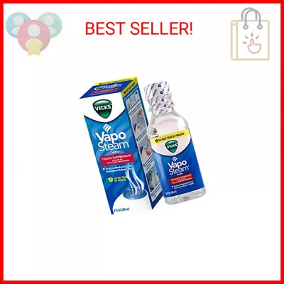 Vicks VapoSteam Medicated Liquid With Camphor A Cough Suppressant 8 Oz – VapoS • $15.27