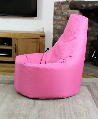 Bean Bag Large Pink Gamer Seat Beanbag Adult Outdoor Gaming Garden Big Chair • £43.95