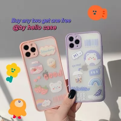 $9.90 • Buy Cute Cartoon Frosted Cartoon Case Cover For IPhone 13 12 11 X XR Plus MAXse 
