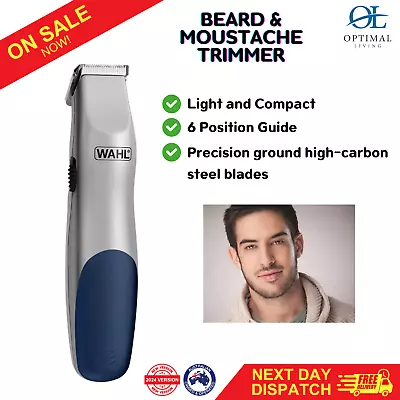 Wahl Beard Trimmer Cord Free Compact Shaver Groomer Facial Styler Moustache • $37.66