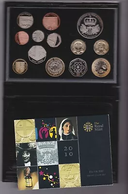 Boxed 2010 Deluxe 13 Coin Proof Set With Certificate In Near Mint Condition. • £83