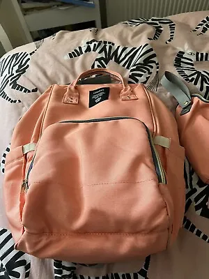 £13 • Buy Lequeen Backpack/changing Bag (coral Colour)