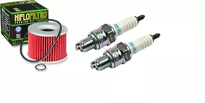 $12.97 • Buy Tune Up Kit Oil Filter & Spark Plugs CR8HSA 96-07 Kawasaki EX250 Ninja 250R 250