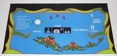 Multicade Galaga Control Panel Overlay 3 Inch Trackball 2 1/4  • $26.99