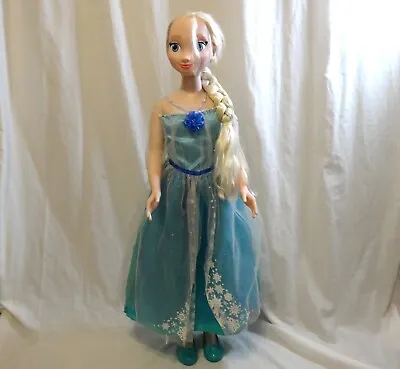 2014 Huge 3’ Disney Frozen Elsa Life Size Doll 38” Size Jakks Pacific My Size • $77.01