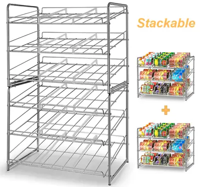 $40.99 • Buy 2 Pack 3 Tier Stackable Can Rack Organizer Can Storage Dispenser  For Countertop