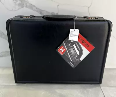 Samsonite Bonded Leather Expandable Attache Briefcase New W/tags 44077-1041 • $89.95