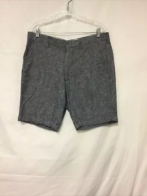 J.Crew Blue Gray Linen Blend Chino Shorts Men's 35 • $18.88