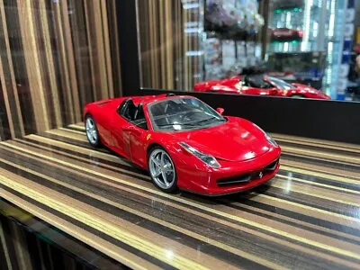 Hot Wheels Elite Ferrari 458 Spider - 1/18 Diecast Model All Opening • $239.99