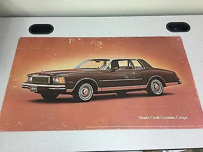 1979 Chevy Chevrolet Monte Carlo Landau Coupe Dealer Dealership Thick Print • $6.39