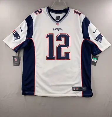 Tom Brady New England Patriots Nike Game Player Jersey Men's XL NFL Read #12 New • $229.98