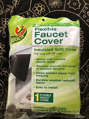 Duck Flexible Slip-On Insulated Outdoor Faucet Cover Freeze Protection Winterize • £9.45