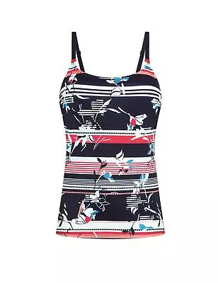 Amoena Pocketed Mastectomy Capri Tankini Top - Pocketed Swimwear For Prothesis • $48.48