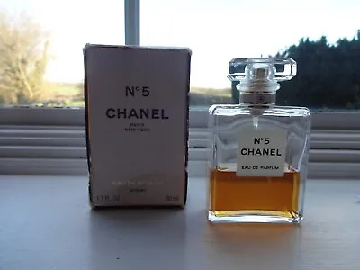 VINTAGE CHANEL No 5 ~~EAU DE PARFUM ~~50 Ml SPRAY ~~RARE ~ • £49