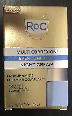 RoC MULTI CORREXION Even Tone Lift Night Cream Niacinamide Hexyl (H3) • $20