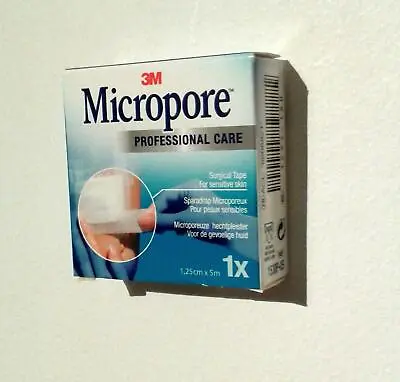 Micropore Surgical Tape 1.25cm X 5m **Free Delivery** • £2.79
