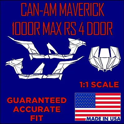 CAN-AM MAVERICK 1000R MAX UTV Vector Template 1:1 EPS-AI-PDF • $9.99