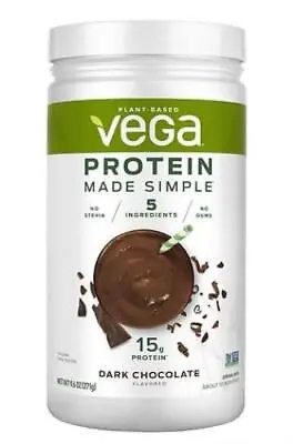 Vega Plant Based Protein Powder Dark Chocolate Flavor 9.6 Oz. EXP. 10/2024 • $12.99