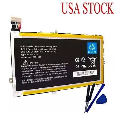 Replace Battery For Amazon Kindle Fire HD 7  2nd Gen X43Z60 26S1001 58-000035 US • $15.55