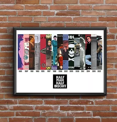 Half Man Half Biscuit Discography Multi Album Cover Art Poster Fathers Day Gift • £11