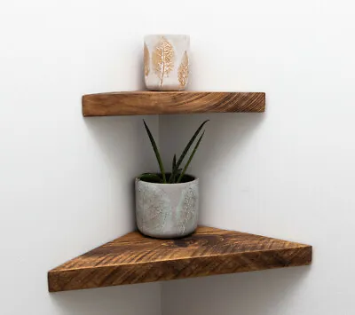 Wooden Chunky Corner Shelves / Set Of 2 / Floating Shelves • £29