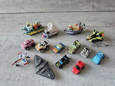 Vtg 1990s Micro Machines Lot Of 14 Aircraft Cars Planes Boats Military Army • $40