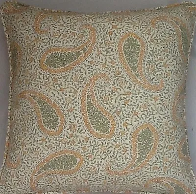 A 16 Inch Cushion Cover In Laura Ashley Paisley Eau De Nil Fabric • £16.99