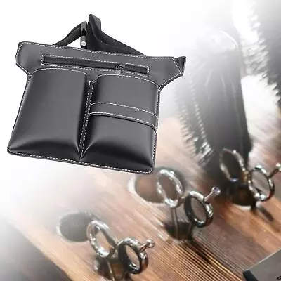 Hair  PU Leather Professional With Waist Belt Black Hair  Tools Bag Storage • $14.73