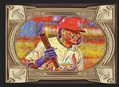 Yadier Molina Impressionist Style Art Card 1/1 Artist Auto Card • $6.99