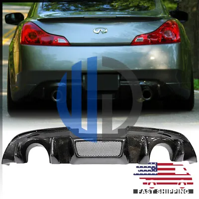 FOR 2008 2009 2010 2011 2012 2013 Infiniti G37 Coupe W Style Carbon Diffuser • $469.89