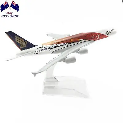 1:400 16cm For Airbus A380 Singapore Airlines Metal Airplane Model Plane Toy • $11.99