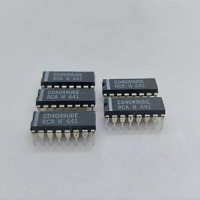 CD4049UBE RCA INTEGRATED CIRCUIT X5pcs • £2